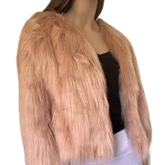 Missguided Jacket Coat Sasquatch Furry Faux Fur Teddy Fox Duster Versatile NWOT - Picture 3 of 12